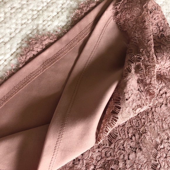 Lace mauve sleeveless crop top - Picture 8 of 8